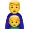 Family: Man, Boy emoji on Apple iOS 16.4