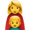 Family: Woman, Boy emoji on Apple iOS 10.3