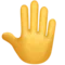 Raised Back of Hand emoji on iPhone