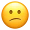 Confused Face emoji on Apple iOS 11.3