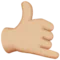Call Me Hand: Medium-Light Skin Tone emoji on Apple iOS 16.4