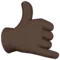 Call Me Hand: Warna Kulit Gelap emoji di iPhone (iOS 14.5)