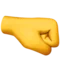 Right-Facing Fist emoji on Apple iOS 13.1