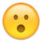 Face with Open Mouth emoji on Apple iOS 9.1
