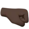 Right-Facing Fist: Dark Skin Tone emoji on iPhone