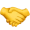 Håndtrykk emoji på Apple iOS 15.4