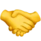 Handshake emoji on iPhone