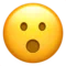 Twarz z otwartymi ustami emoji na Apple iOS 16.4