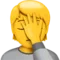 Person Facepalming emoji on Apple iOS 13.3