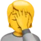 Person Facepalming emoji on iPhone