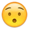 Hushed Face emoji on Apple iOS 9.3