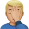 ️ Muž s facepalmingem: Středně světlý odstín pleti emoji na Apple iOS 12.2