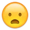 Frowning Face with Open Mouth emoji on Apple iOS 6.0