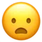 Fronsend gezicht met open mond emoji op Apple iOS 13.2