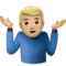 ️ Man Shrugging: Medium-Light Skin Tone emoji on Apple iOS 13.1