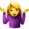 ️ Woman Shrugging emoji on Apple iOS 13.2