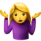 ️ Woman Shrugging emoji on Apple iOS 17.4