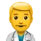 ️ Man Health Worker emoji on Apple iOS 17.4