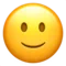 Slightly Smiling Face emoji on Apple iOS 14.5