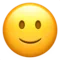 Slightly Smiling Face emoji on Apple iOS 17.4