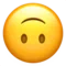Upside-Down Face emoji on iPhone