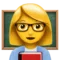 Učitelka emoji na Apple iOS 17.4