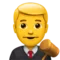 ️ Man Judge emoji on Apple iOS 12.1