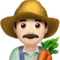 Man Farmer: Light Skin Tone emoji on Apple iOS 17.4