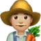 Man Farmer: Medium-Light Skin Tone emoji on Apple iOS 16.4