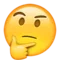 Denkend gezicht emoji op Apple iOS 9.1