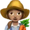 Woman Farmer: Medium Skin Tone emoji on iPhone