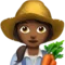 Woman Farmer: Medium-Dark Skin Tone emoji on iPhone (iOS 12.1)