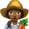 Woman Farmer: Medium-Dark Skin Tone emoji on Apple iOS 17.4