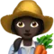 Kvinnlig bonde: Mörk hudton emoji på iPhone (iOS 12.2)