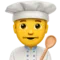 Man Cook emoji on iPhone