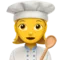 Kvindelig kok emoji på Apple iOS 17.4