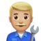 Mecànic: To de pell mitjà-clar emoji a Apple iOS 17.4