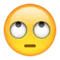 Face with Rolling Eyes emoji on Apple iOS 9.1
