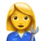 女机械师 iPhone 上的表情符号 (iOS 11.3)