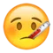 Face with Thermometer emoji on Apple iOS 9.1