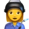 女工厂工人 iPhone 上的表情符号 (iOS 11.3)