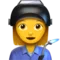 Γυναίκα Εργάτρια Εργοστασίου emoji στο iPhone (iOS 17.4)