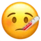 Face with Thermometer emoji on Apple iOS 13.3