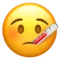 Face with Thermometer emoji on iPhone