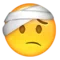 Face with Head-Bandage emoji on Apple iOS 9.1