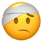 Face with Head-Bandage emoji on Apple iOS 12.2
