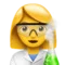Dona científica emoji a Apple iOS 16.4