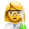 Woman Scientist emoji on Apple iOS 17.4