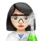 Woman Scientist: Light Skin Tone emoji on iPhone