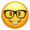 Nörttikasvo emoji Applella iOS 12.1